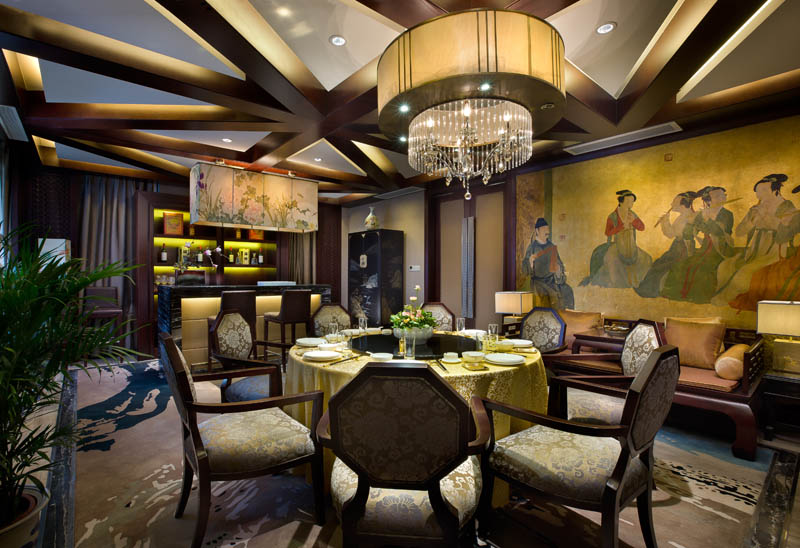 經典品質襯托新貴品味 新四合院中式裝修設計借鑒