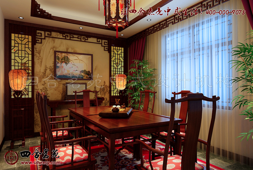 放松愜意源自優(yōu)雅環(huán)境 四合院簡(jiǎn)單茶樓裝修設(shè)計(jì)茶室